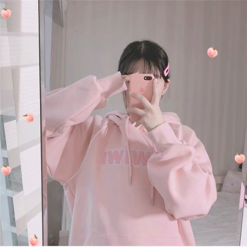 (sẵn hồng xl) ÁO HOODIE NỈ BÔNG ULZZANG QUẢNG CHÂU XINH XẮN KÈM HÌNH THẬT | BigBuy360 - bigbuy360.vn