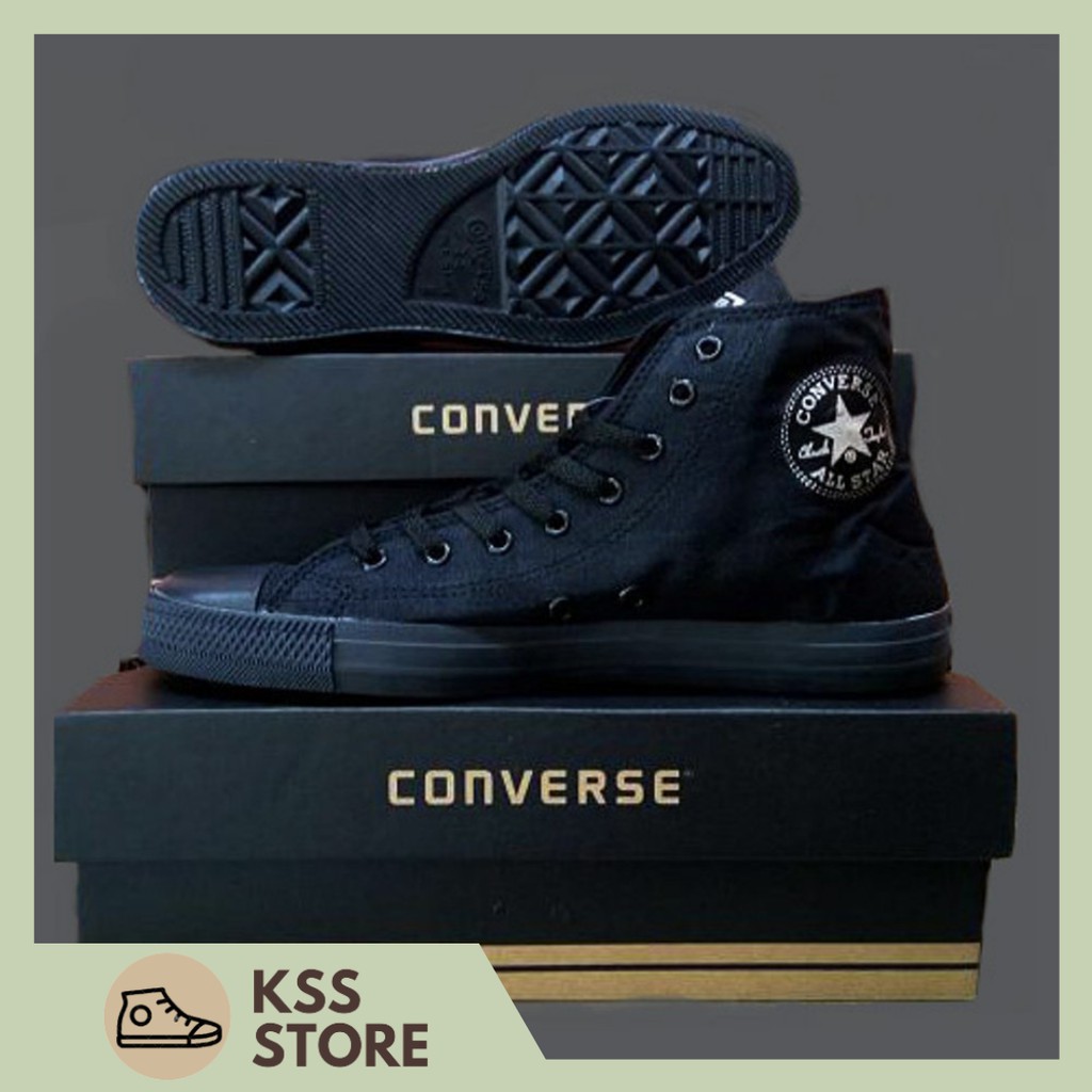 Giày Thể Thao Converse233 Cổ Cao Màu Đen Cổ Điển Thời Trang Cho Nam Nữ