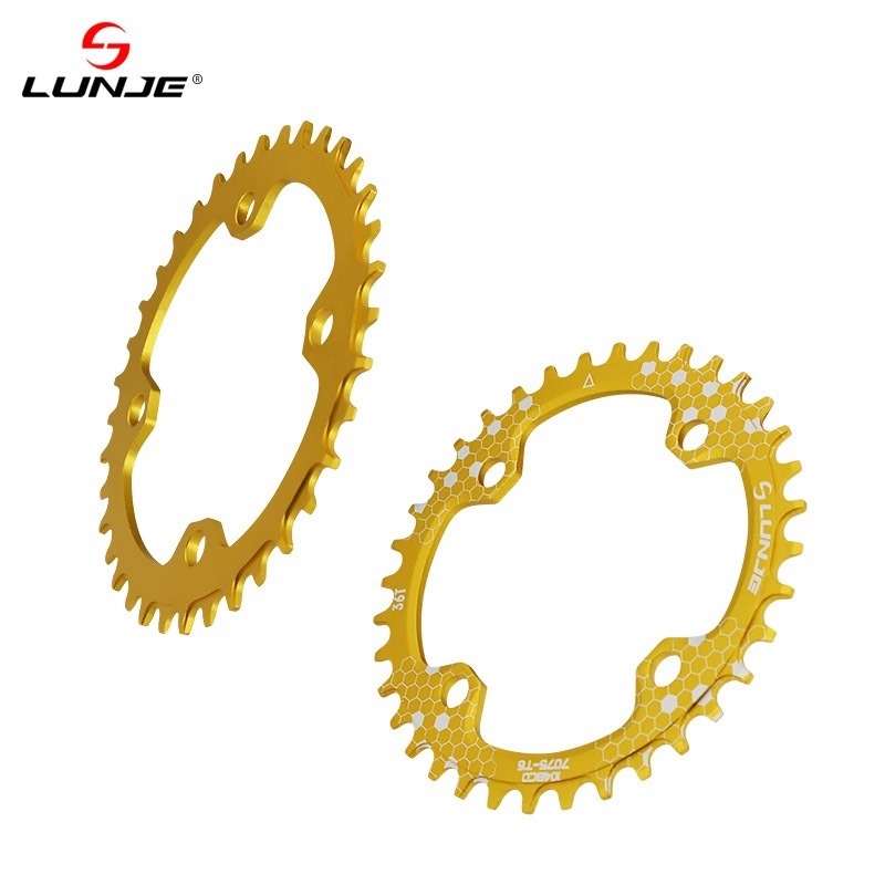 LUNJE 104BCD Single Speed Disk Chainring Mountain Bike Bicycle 104BCD 32T 34T 36T 38T Crankset Tooth Plate Parts mtb Parts