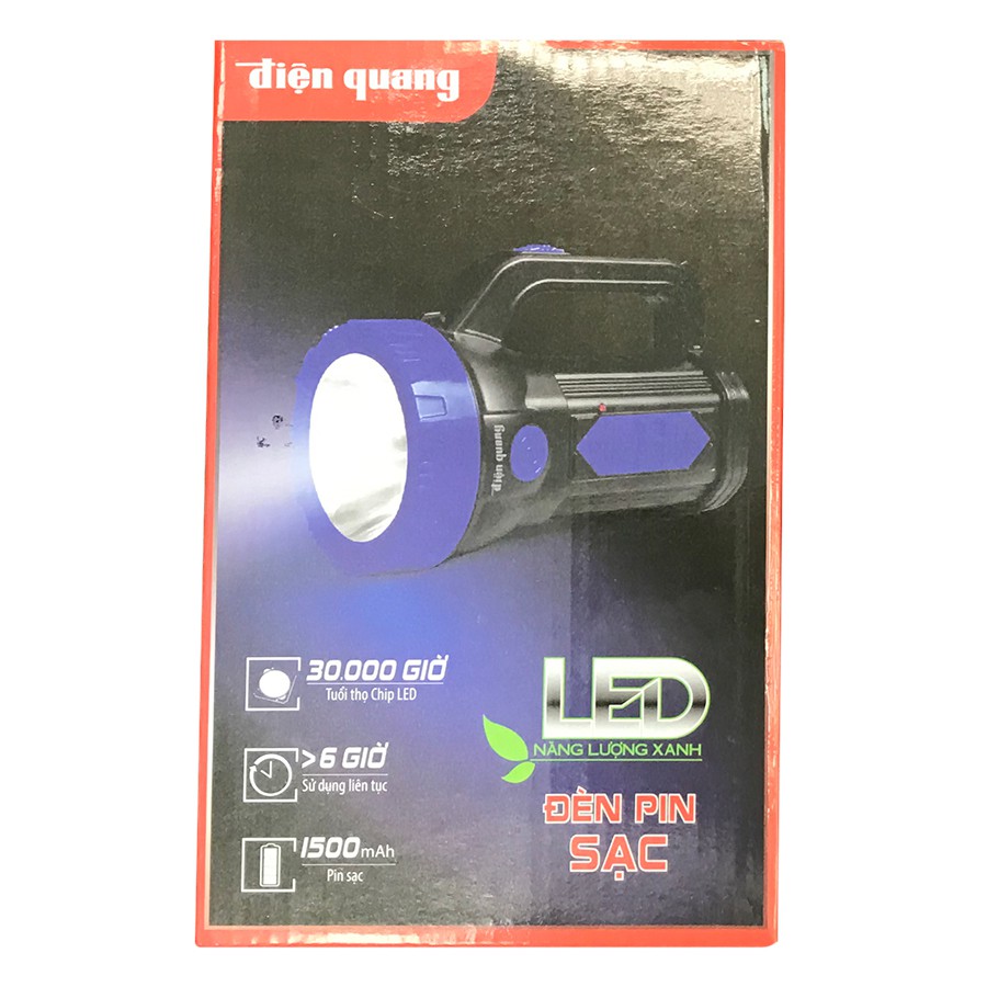 Đèn Pin LED ĐQ PFL09 R (Pin sạc) - Điện Quang