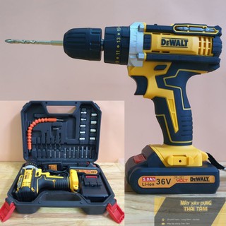 Khoan Pin DeWALT 36v 3 chức năng kèm phụ kiện 24 chi tiết