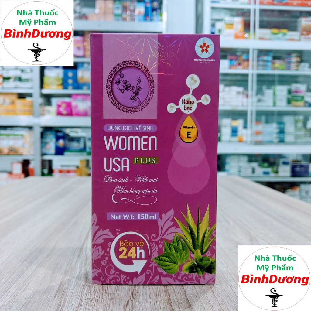 Women USA Plus Dung Dịch Vệ Sinh Phụ Nữ ❤️FREE SHIP❤️ Chiết xuất Nha Đam, Lá Trầu Không, Trà Xanh