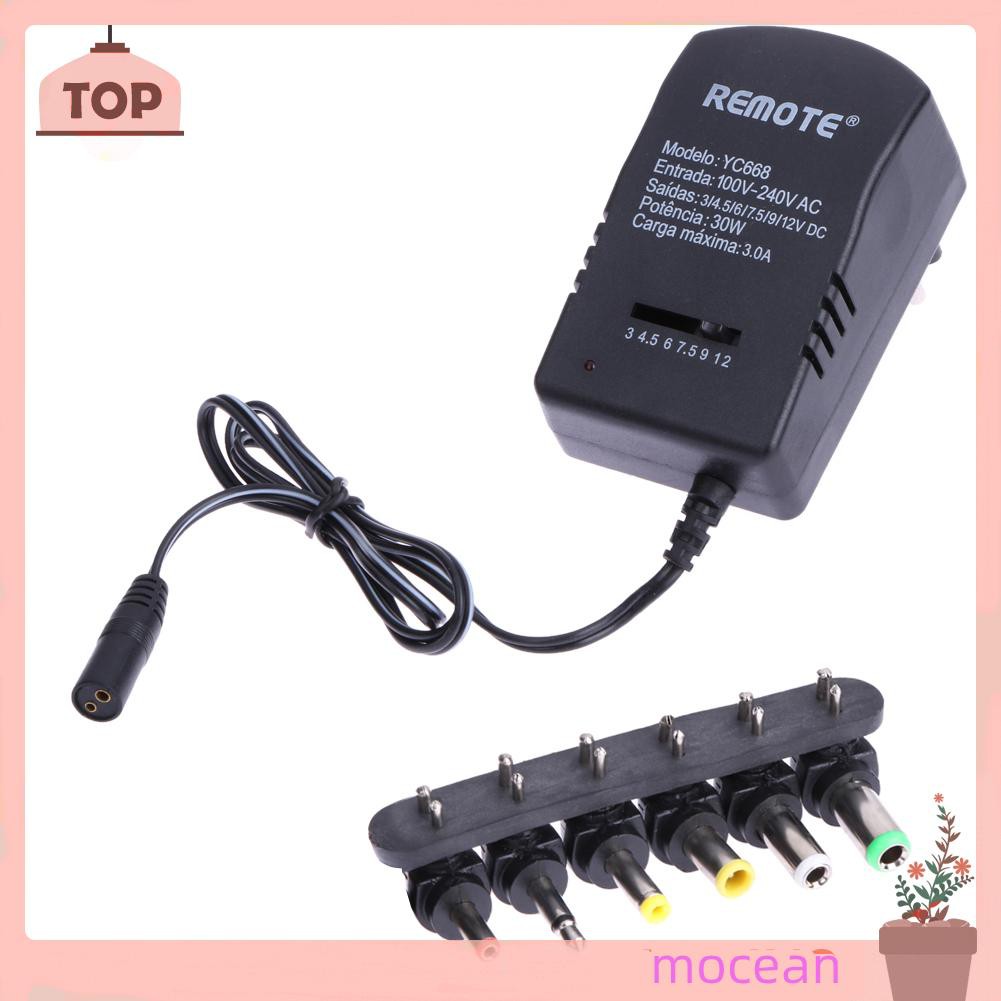 POWER Phích Cắm 3.0a Ac Dc 12v 6 Phích Cắm Eu