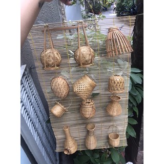 Mành tre trang trí với 12 món