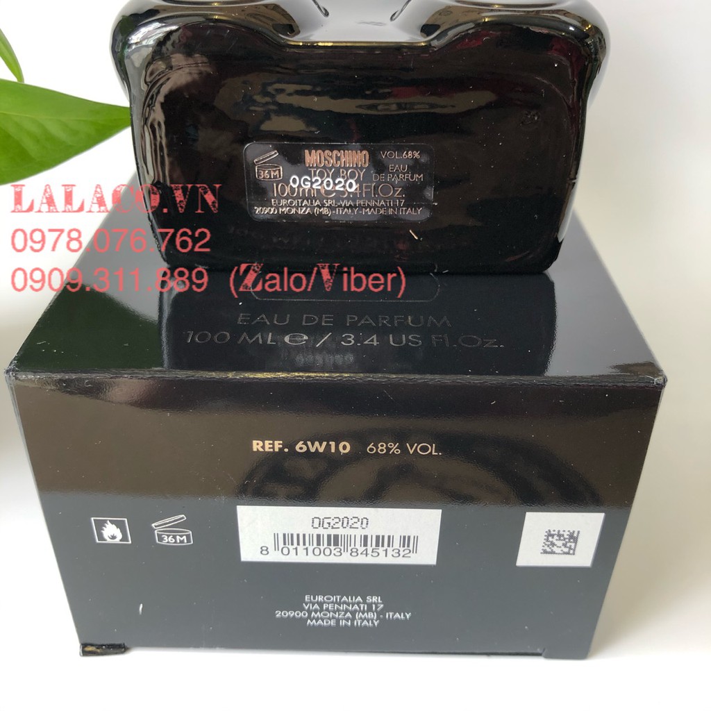 Nước Hoa Nam Moschino Toy Boy EDP 100ml - gấu đen