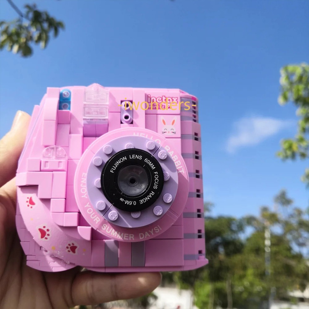 Đồ Chơi Mô Hình Máy Ảnh MOC Dễ Thương Cổ Điển Độc Đáo Cho Bé DIY Kids education toys