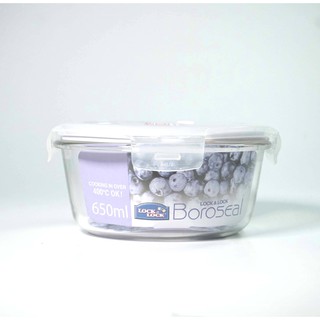 Hộp thủy tinh tròn lock&lock llg831 650ml