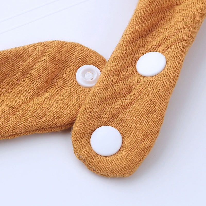 Yếm Ăn Thấm Hút Tốt Đính Nơ Kèm Băng Đô Xinh Xắn Cho Bé Sơ Sinh