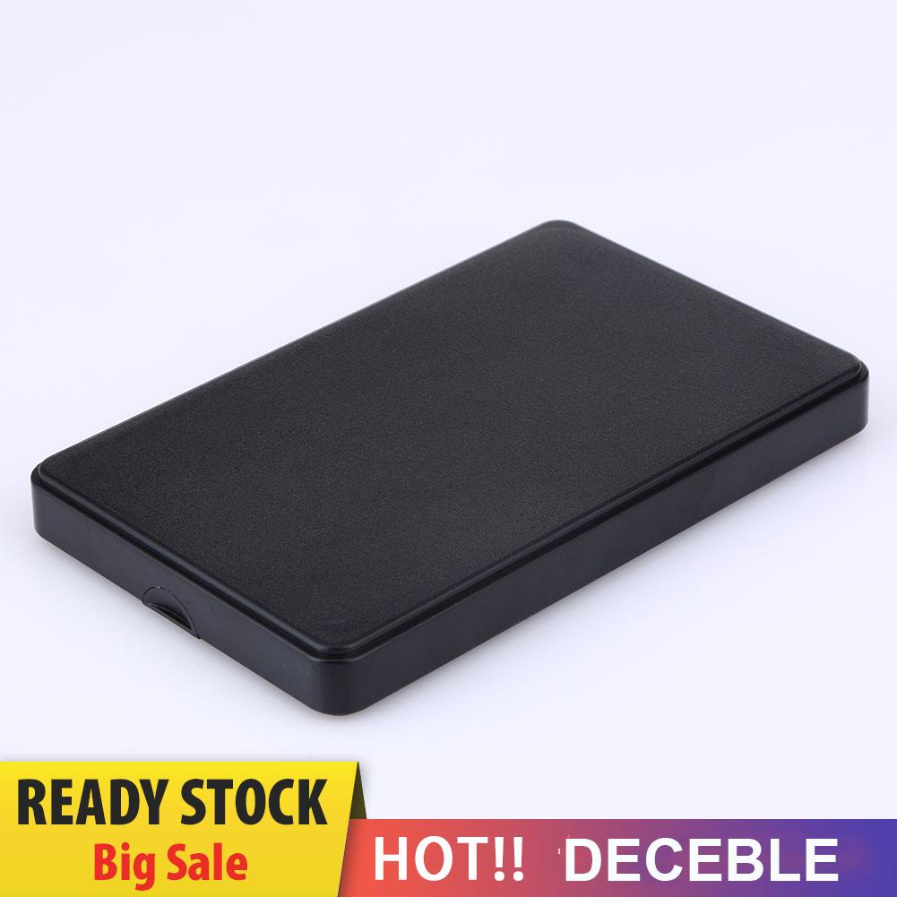 deceble High Quality Slim Portable 2.5 HDD Enclosure USB 2.0 External Hard Disk Cas