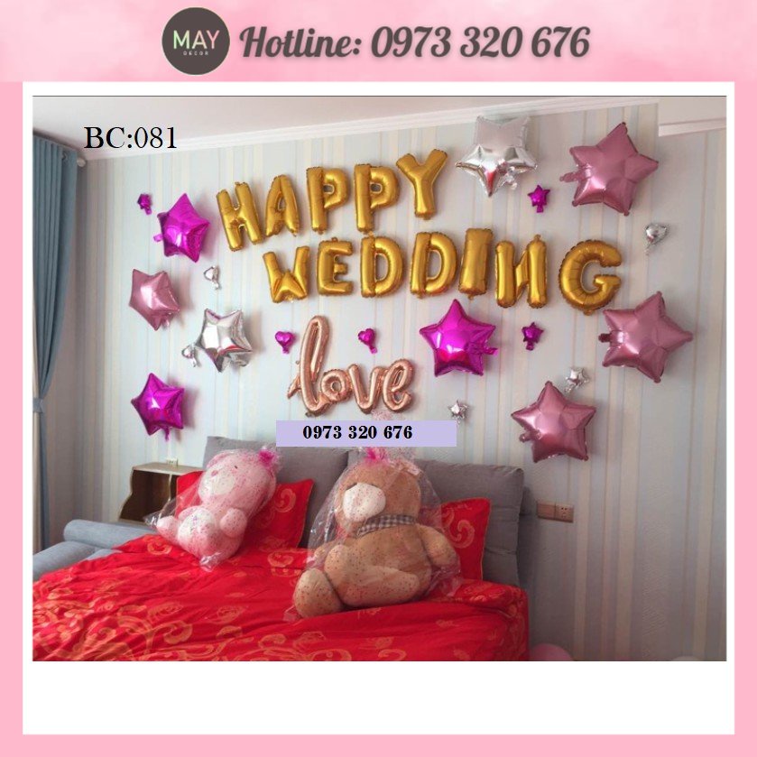 SET BÓNG TRANG TRÍ PHÒNG CƯỚI - MÃ 23