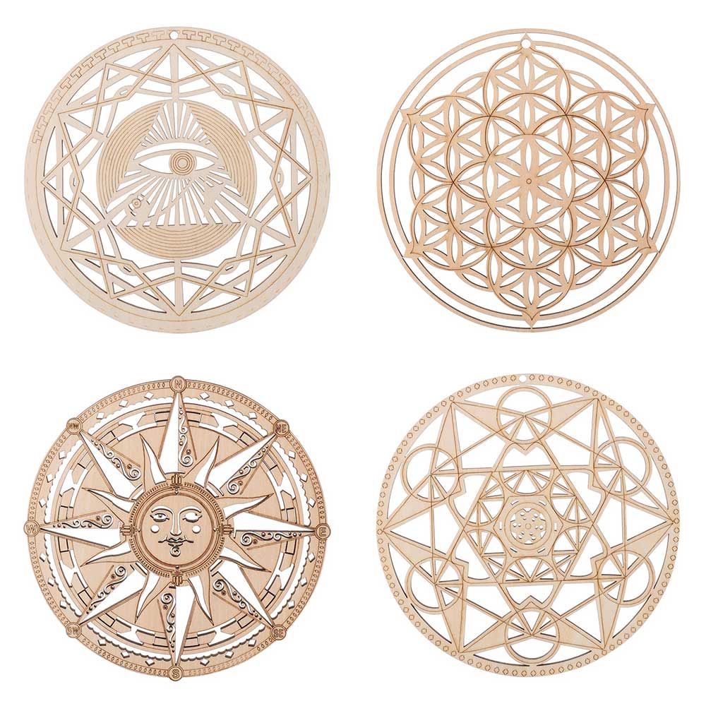 Bảng gỗ tròn treo tường trang trí nhà cửa