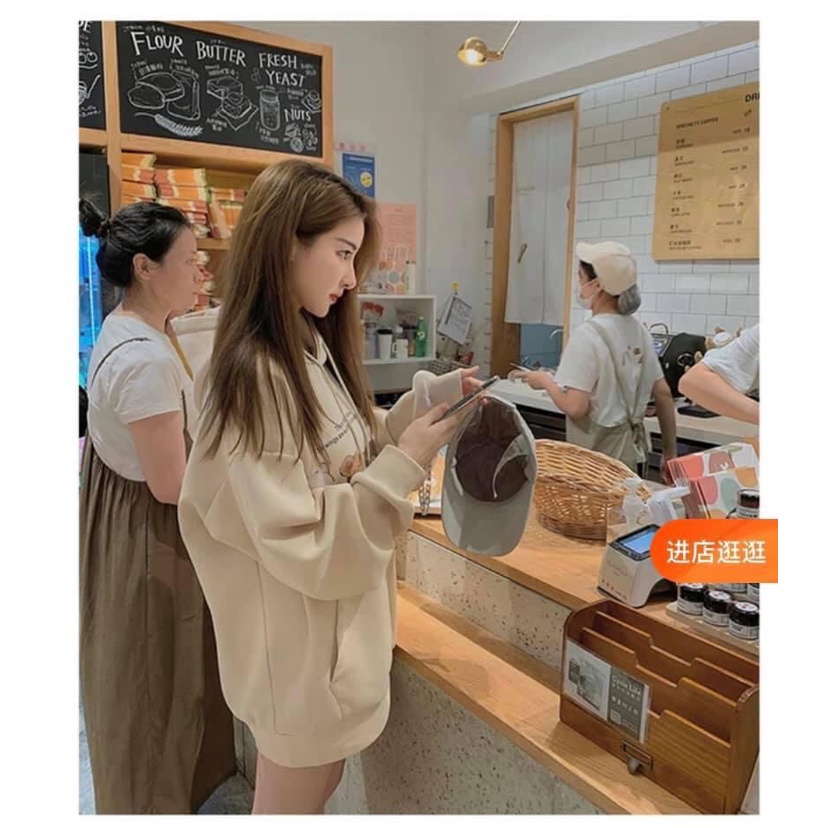 Áo nỉ 2 màu in gia đình gấu | BigBuy360 - bigbuy360.vn