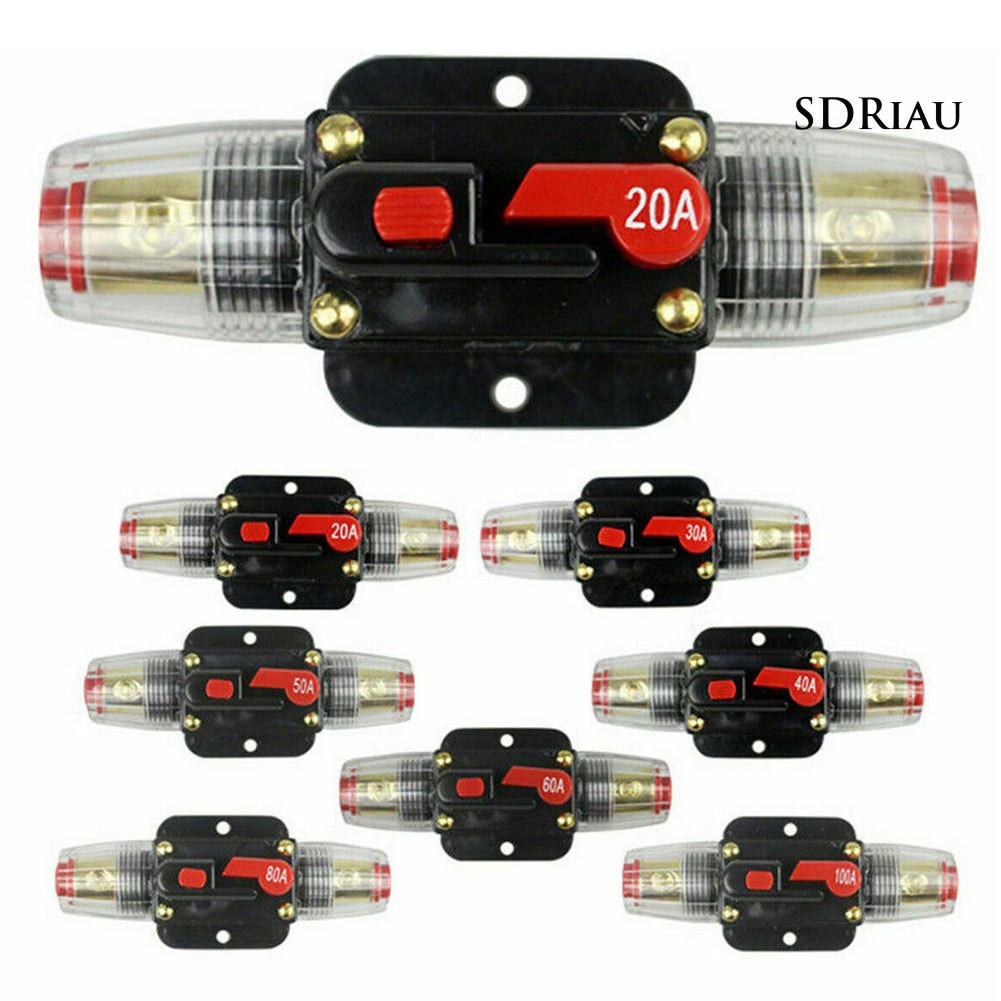 Cầu Chì Tự Động 12v 24v 20-100a Cho Xe Hơi Tiện Dụng