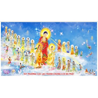 Tranh đính đá tam thế phật - lv206 - 136x75cm