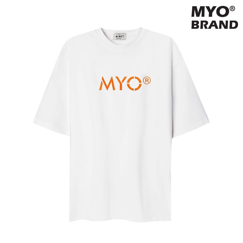 Áo Thun Đẹp MYO Vải Cotton Thêu Hình Core Black/White