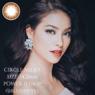 Combo 1 lens vassen cricle brown + 1 khay + 1 ngâm lens + 1 nhỏ mắt