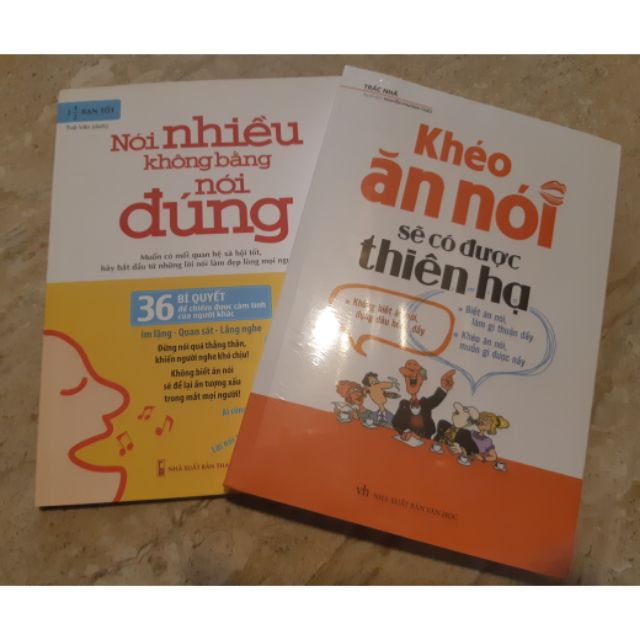 Sách : Combo 2 Cuốn - Khéo Ăn Nói Sẽ Có Được Thiên Hạ + Nói Nhiều Không Bằng Nói Đúng | BigBuy360 - bigbuy360.vn