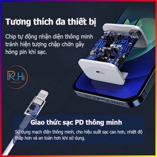 [SẠC NHANH] Bộ Sạc Nhanh 20W Type-C Chuẩn PD Cho iPhone