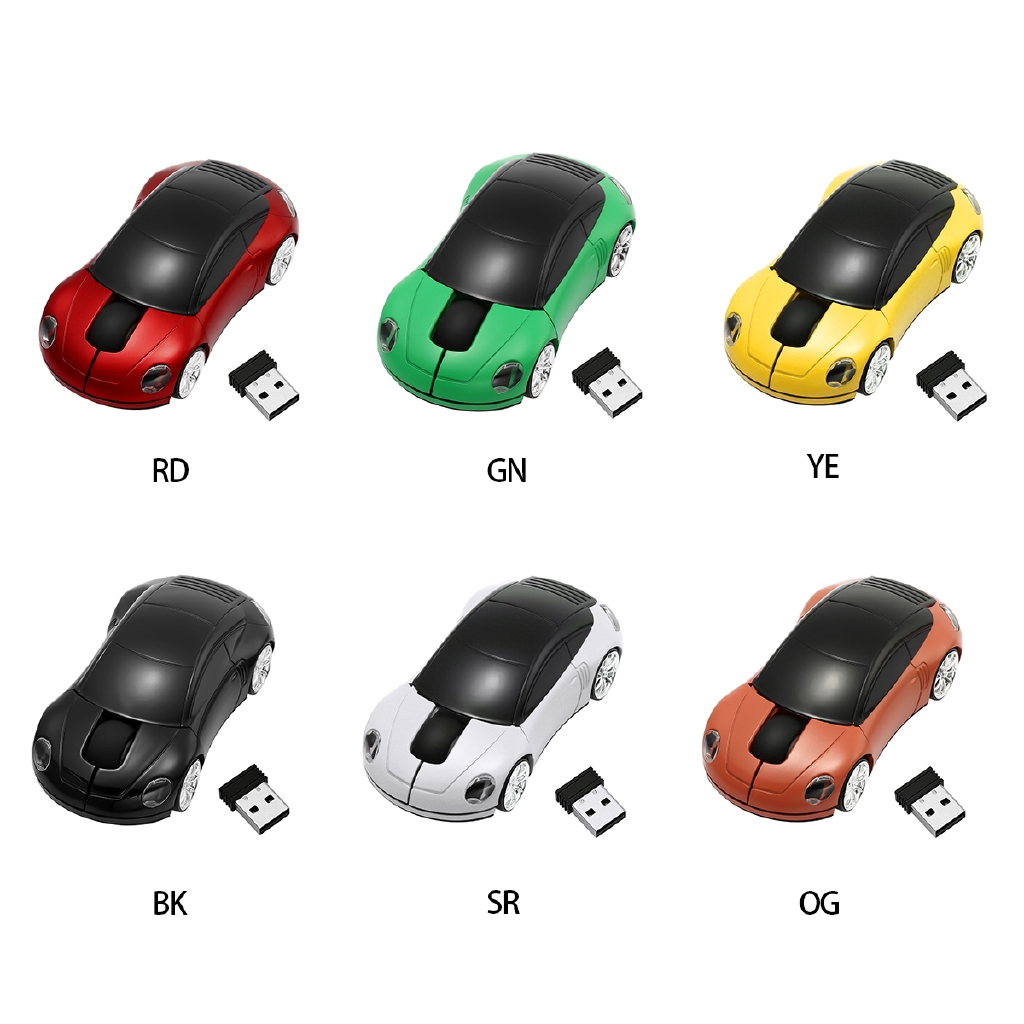 Chuột máy tính USB 2.0 không dây 2.4ghz hình xe hơi độc đáo