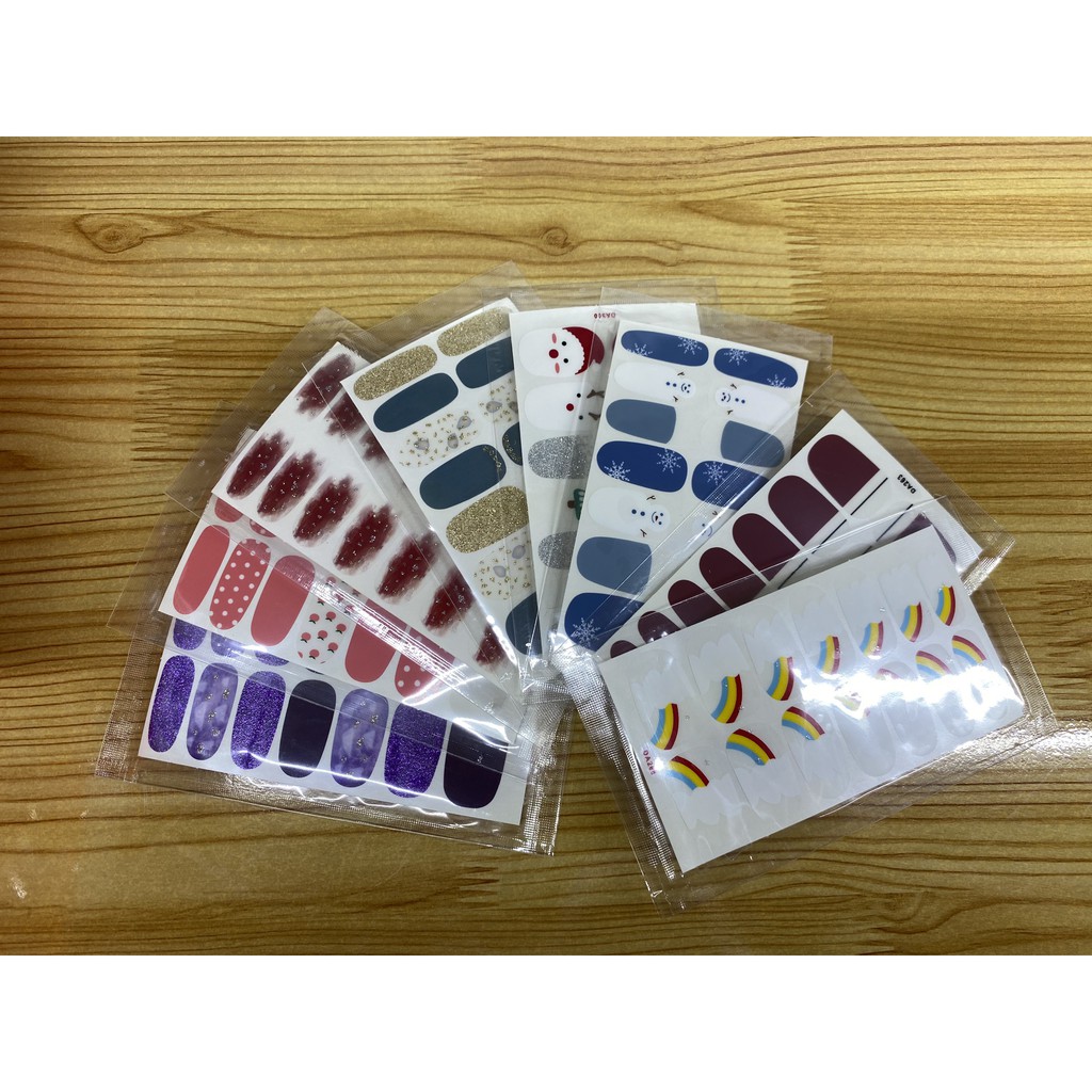 SET 14 STICKER DÁN MÓNG TRANG TRÍ NAIL NHỎ GỌN, TIỆN LỢI. [DA001 - DA020]