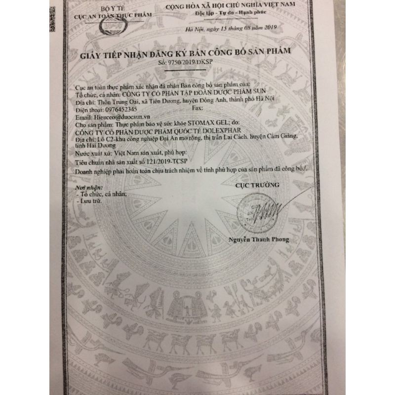 Dạ dày stomax Gel