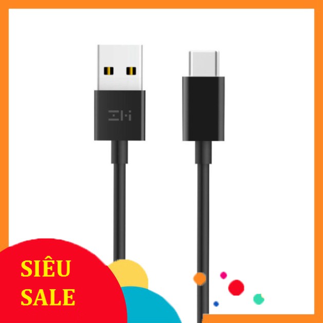 [ Hà Nội ] Cáp sạc ZMI USB Type-C AL701 (100cm) 2 màu đen trắng hỗ trợ sạch nhanh - Minh Tín Shop