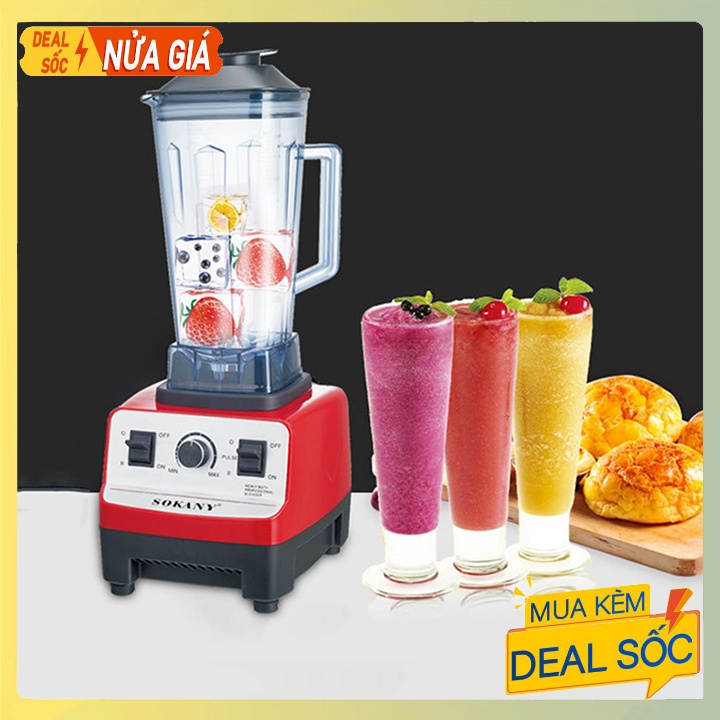 Máy Xay Sinh Tố Đa Năng, Xay Sữa Hạt Chính Hãng SOKANY 4500W