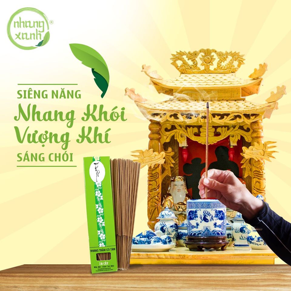 Nhang xanh Trầm Hương - Nhang trầm sạch tự nhiên 100%