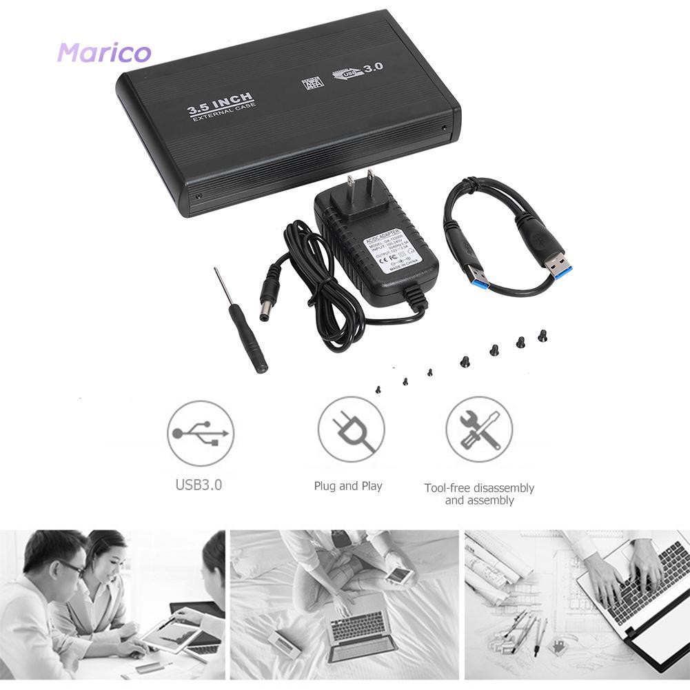 Hộp Đựng Ổ Cứng Ssd Usb 3.0 Sang Sata 3.5 Inch Ốp | BigBuy360 - bigbuy360.vn