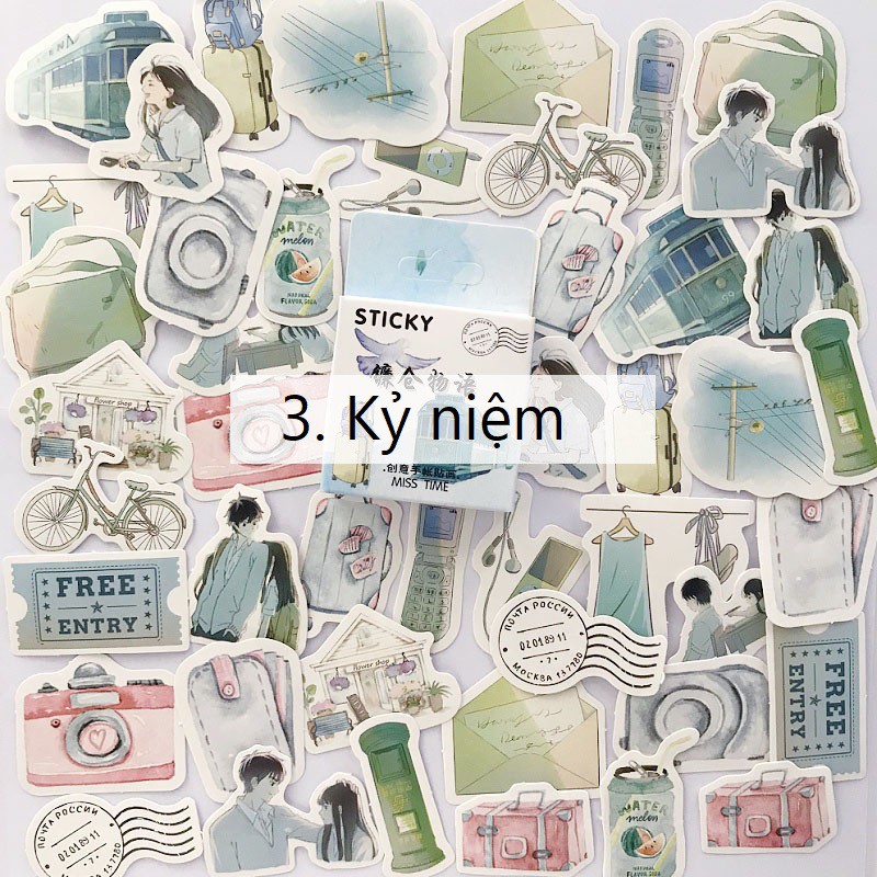 Hộp 46 sticker giấy SH4604 Gachini