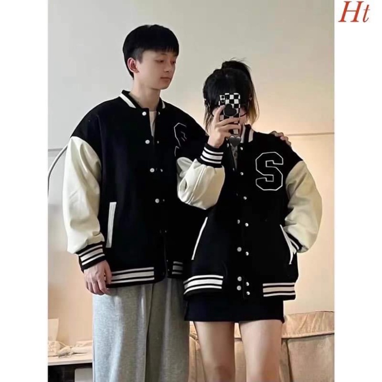 [Mã FAMARAL1 giảm 10K đơn 50K] Áo khoác bomber chữ S to HT0122