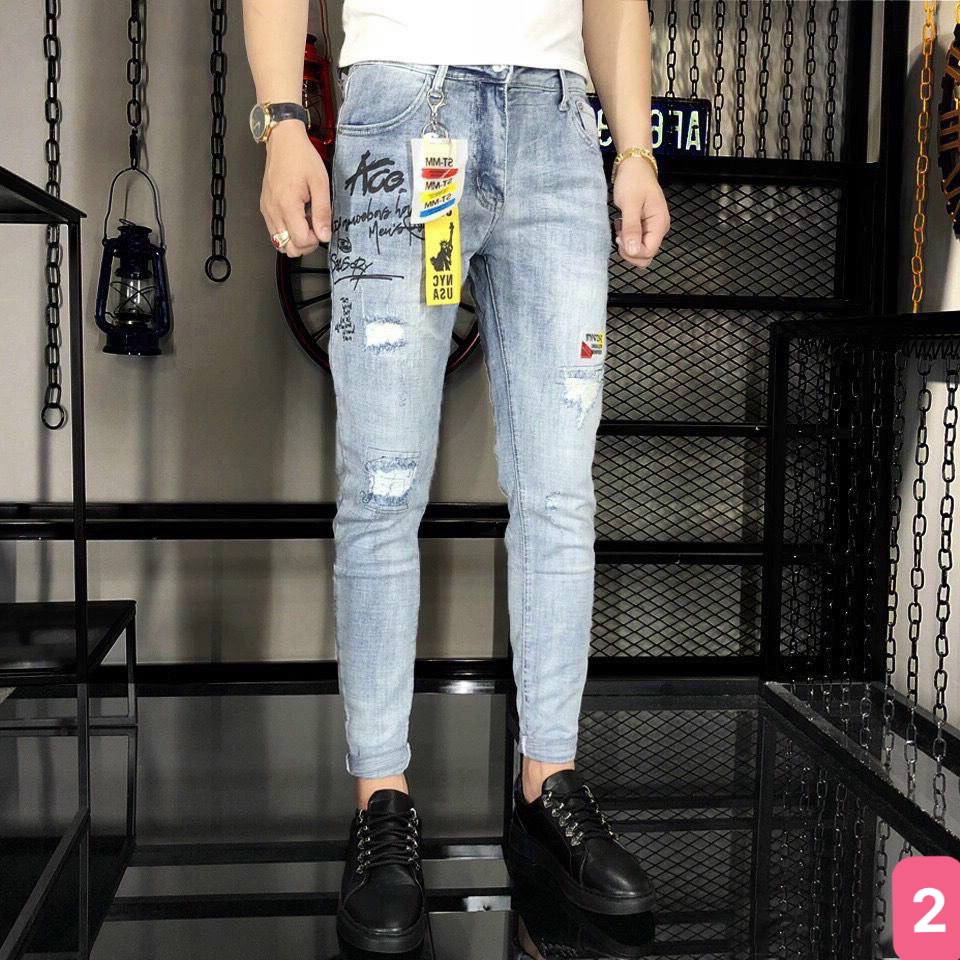 Quần Jean Nam Xám Không Rách Cao Cấp 900HHD Nhiều Mẫu Mới | BigBuy360 - bigbuy360.vn