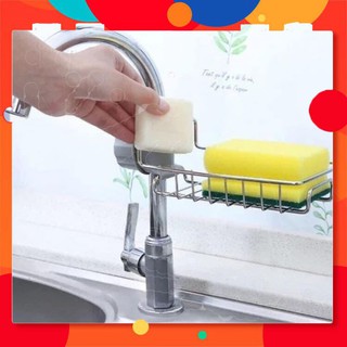 Kệ Để Đồ Rửa Chén Cạnh Vòi Rửa Đa Năng Bằng Inox Không Gỉ Tiện Lợi