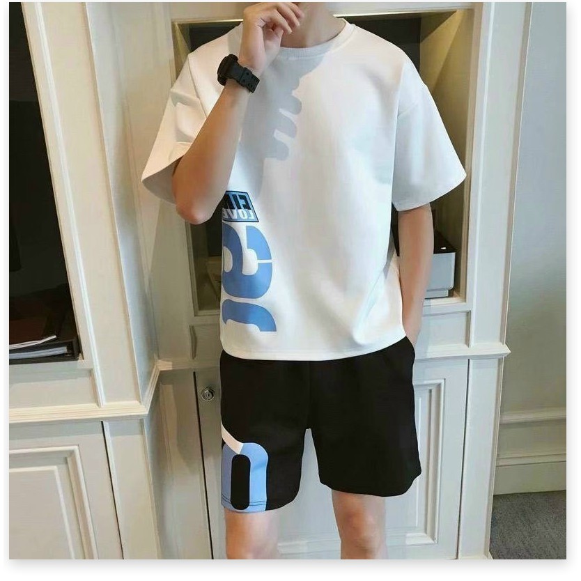 SÉT BỘ THUN NAM THỂ THAO CÁ TÍNH IN 3D LOANG CHỮ A ĐẸP Y HÌNH