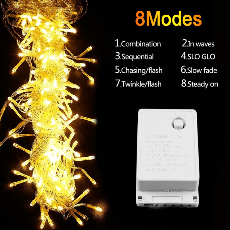 Dây Đèn Led 216 / 96 Bóng 16 Bóng Trang Trí Cầu Thang / Tiệc Tùng / Halloween