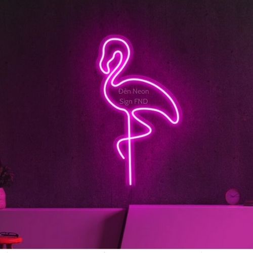 Đèn Trang Trí Neon Sign Phòng ngủ Decor Nhà Đèn Led Tiktok Hình Con Hạc