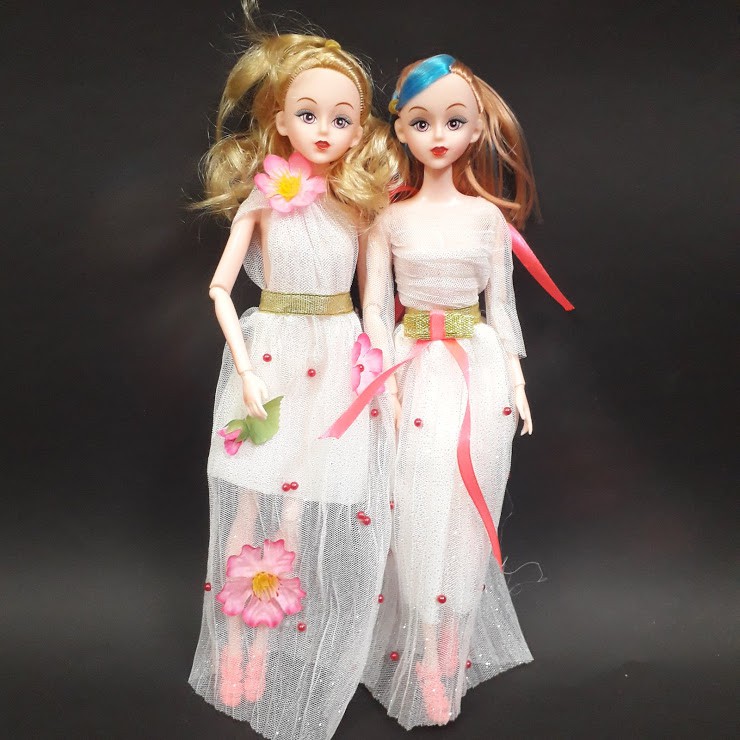 Combo 2 búp bê barbie có khớp cho bé cao 30cm Đồ chơi bé gái dễ thương