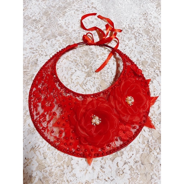 Mấn ren màu đỏ mã 09