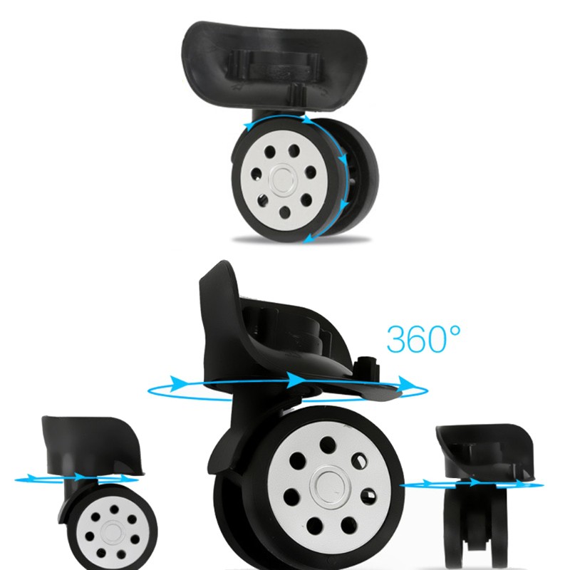 Bộ 4 bánh xe có thể xoay 360 độ thay thế cho vali du lịch