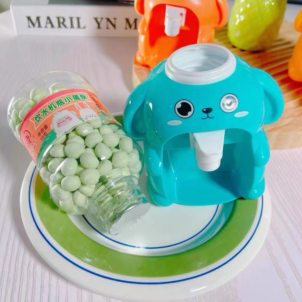 Một hộp bánh men sữa chua khô trái cây hình bình lọc nước dễ thương cho bé Hongkong hộp 50gam bánh