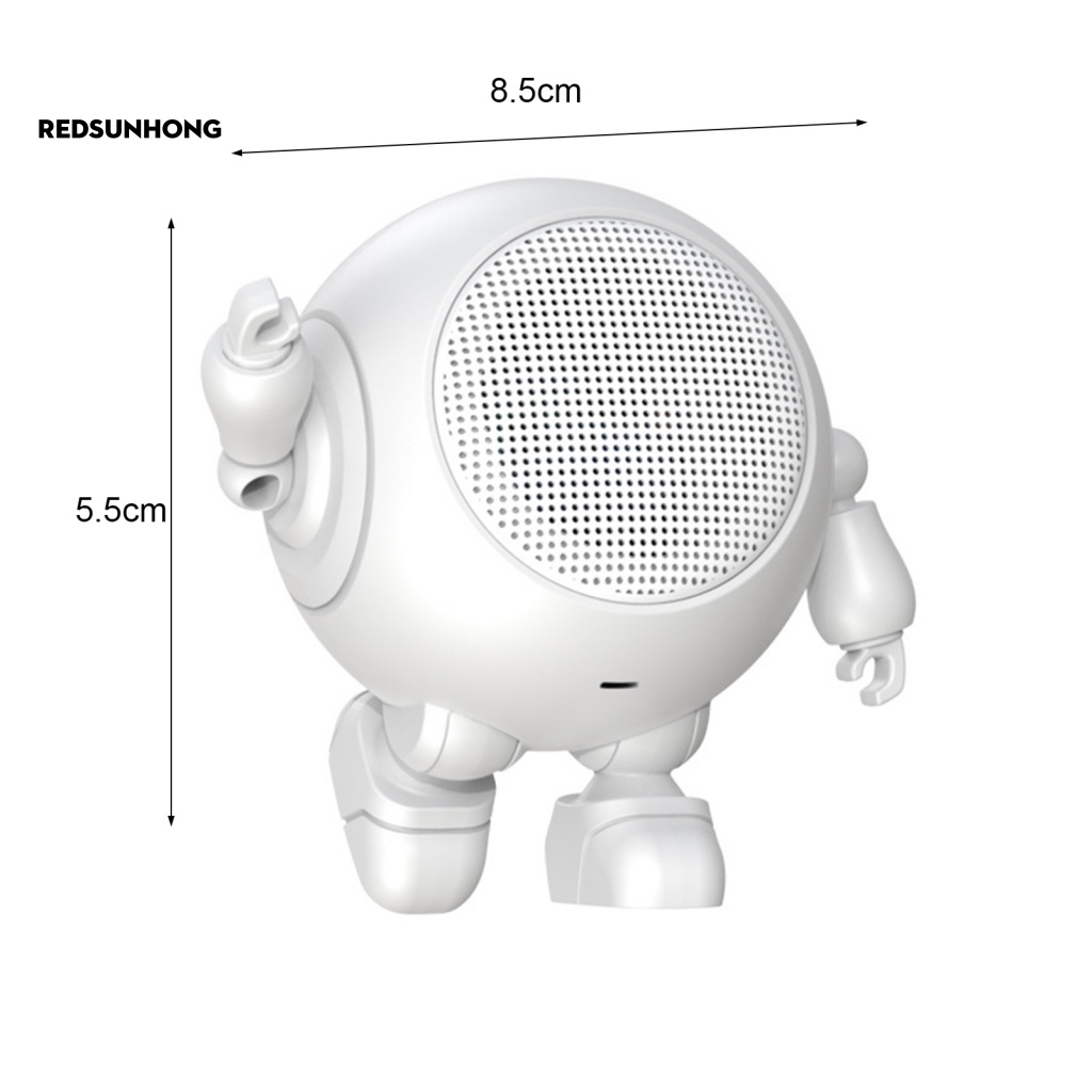 1 Bộ Loa Bluetooth Rảnh Tay Hình Robot Cho Điện Thoại Thông Minh