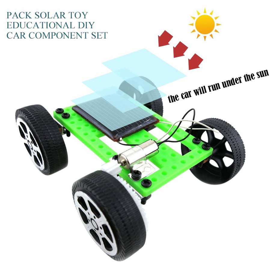 Bộ đồ chơi ô tô năng lượng mặt trời thủ công mini tự làm theo sở thích giáo dục trẻ em