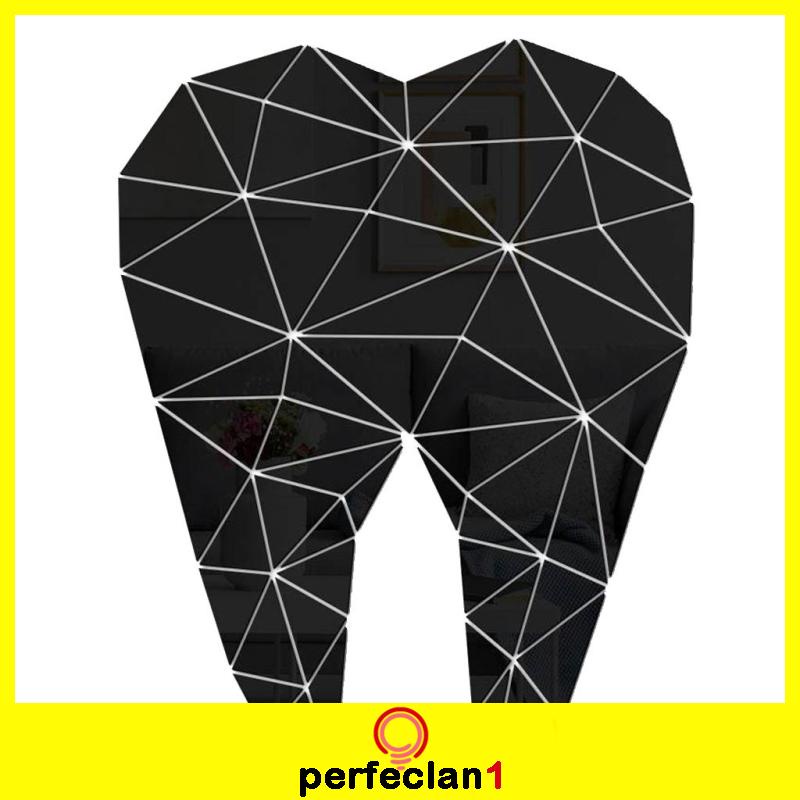 Decal dán tường Acrylic Màu Đen Trang Trí Nha Khoa Có Thể Tháo Rời