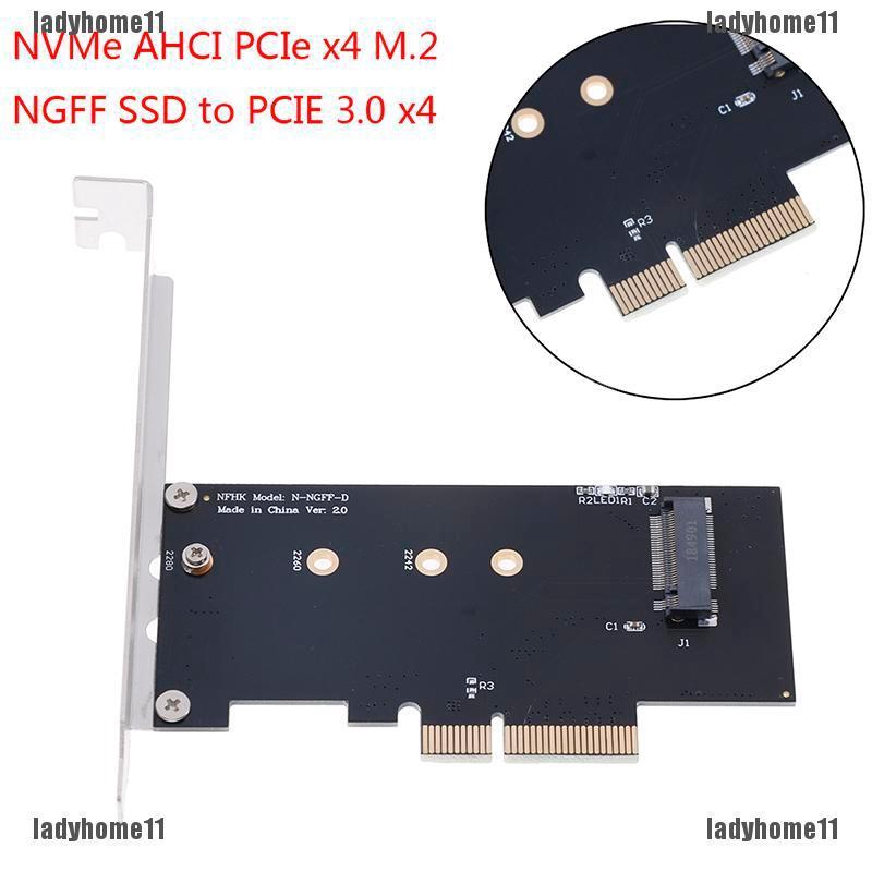 LHE SEA NVMe AHCI PCIe x4 M 2 NGFF SSD to PCIE 3 0 x4 converter adapter card