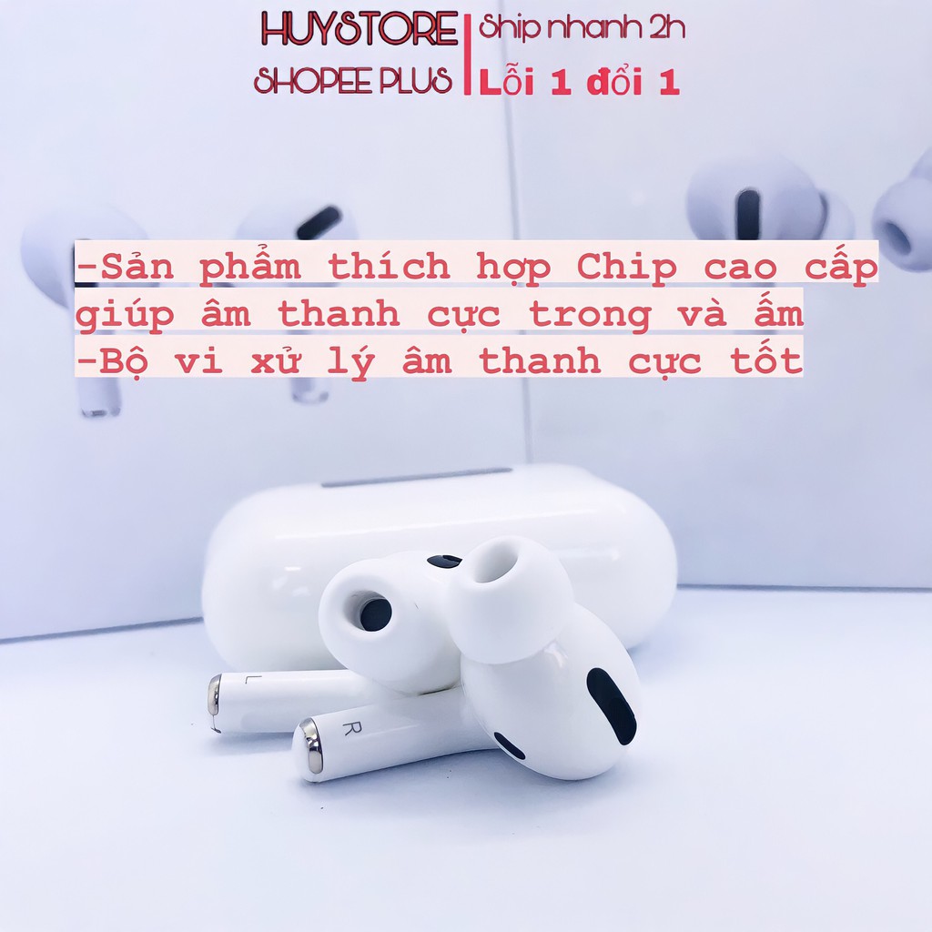 [Mã ELMS05 giảm 5% đơn 300K] Tai nge bluetooth không dây TWS Aripods Pro chống ồn chơi game dùng cho IPhone Android | BigBuy360 - bigbuy360.vn
