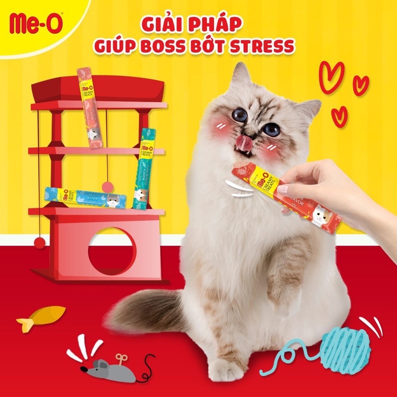 (CHÍNH HÃNG) Súp thưởng cho mèo Me-o thanh 15g đủ vị nhập Thái Chính hãng