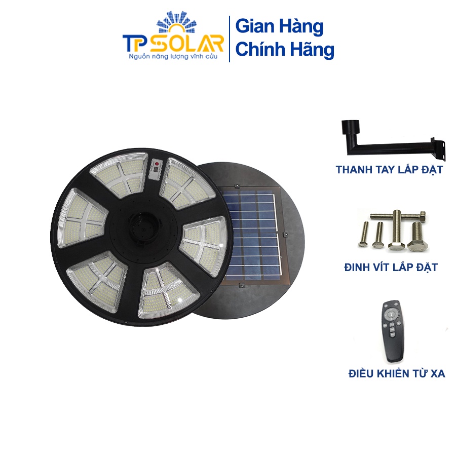 Đèn Sân Vườn Năng Lượng Mặt Trời  UFO TP Solar TP-U600N Công Suất Lớn,Chiếu Sáng 360 Độ Chống Nước IP65