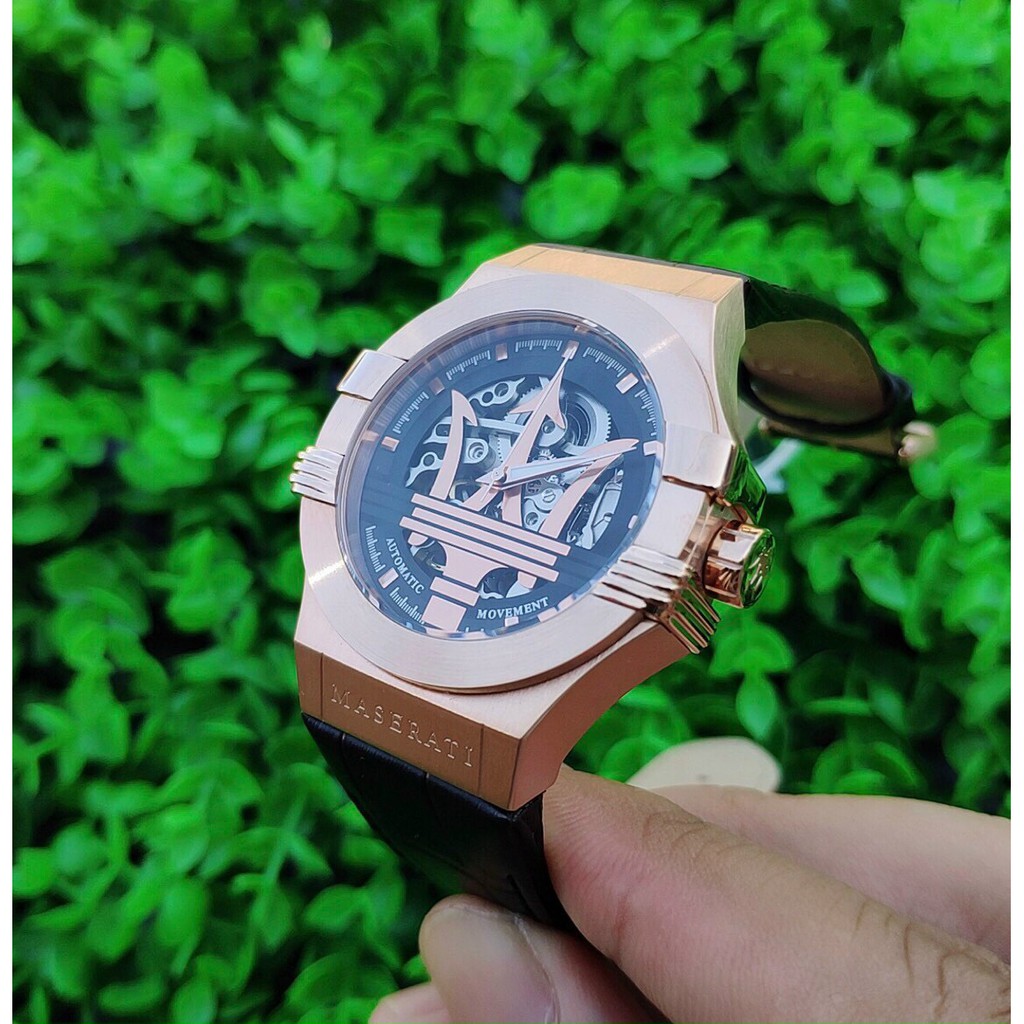 Đồng Hồ Cơ Phiên Bản Gold, Máy M.iyota Nhật, Bảo Hành Máy 1 Năm, Size 42mm Sang Trọng