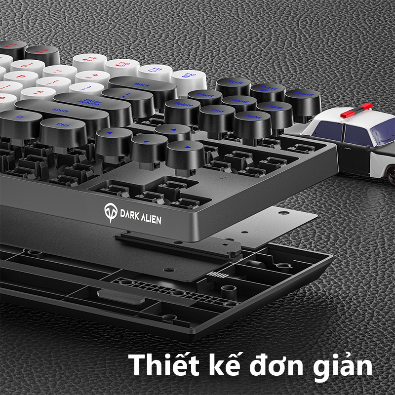Bàn phím có dây Leaven LED RGB 87 phím Bàn phím cơ văn phòng laptop