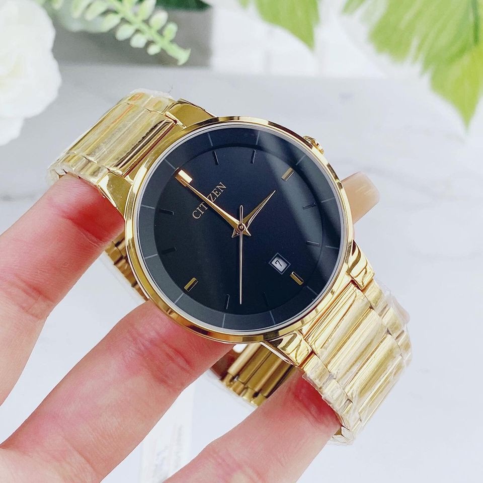 Đồng hồ đôi nam nữ dây thép Citizen BI5012 53E và EU6012 58E